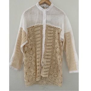 NWT ZARA Crocheted Shirt Limited Edition